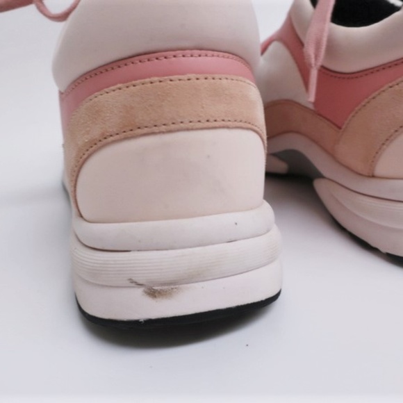 Chanel 19C CC Trainers Pink Leather & Suede - Picture 5 of 8